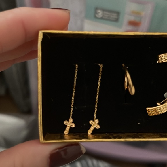 18k gold earings - Picture 2 of 2